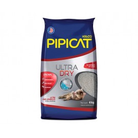 Areia Higiênica Pipicat Ultra Dry 4 kg