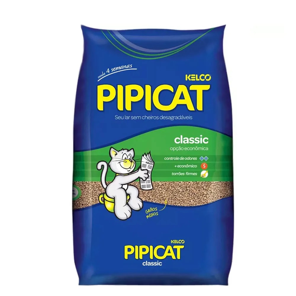 Areia Higiênica Pipicat Classic 4 kg Areia Higiênica Pipicat Classic 4 kg