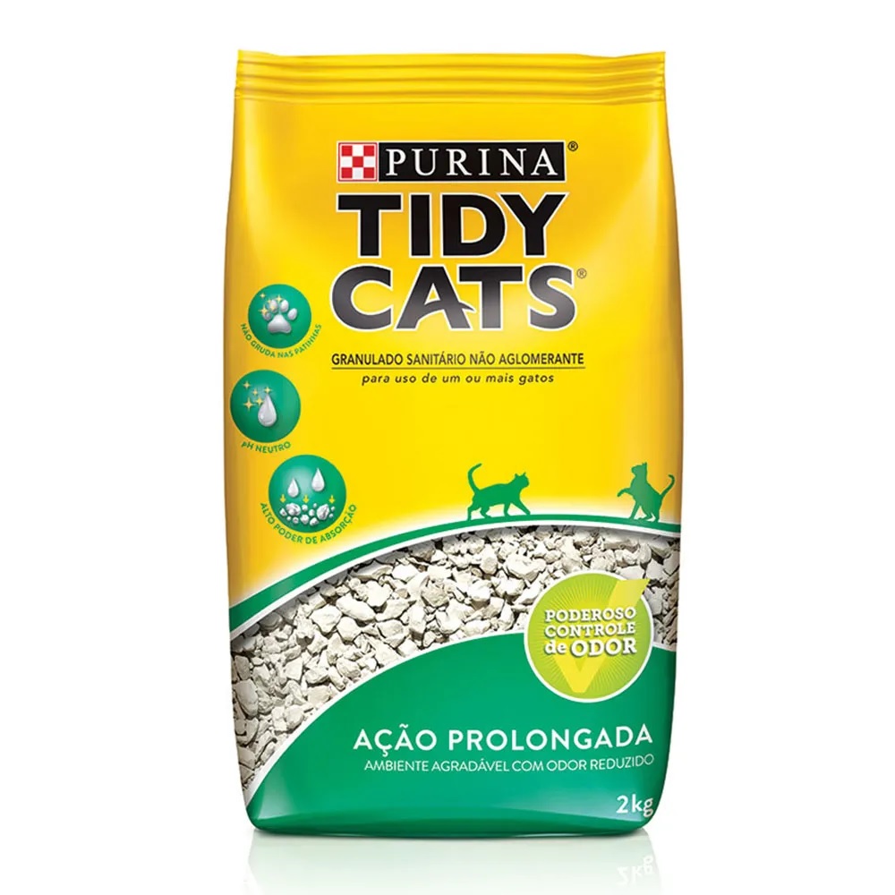Areia Higiênica Tidy Cats 2 kg Areia Higiênica Tidy Cats 2 kg