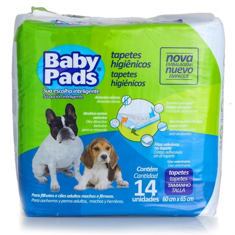 Tapete Higiênico Baby Pads 14 Unidades Tapete Higiênico Baby Pads 14 Unidades
