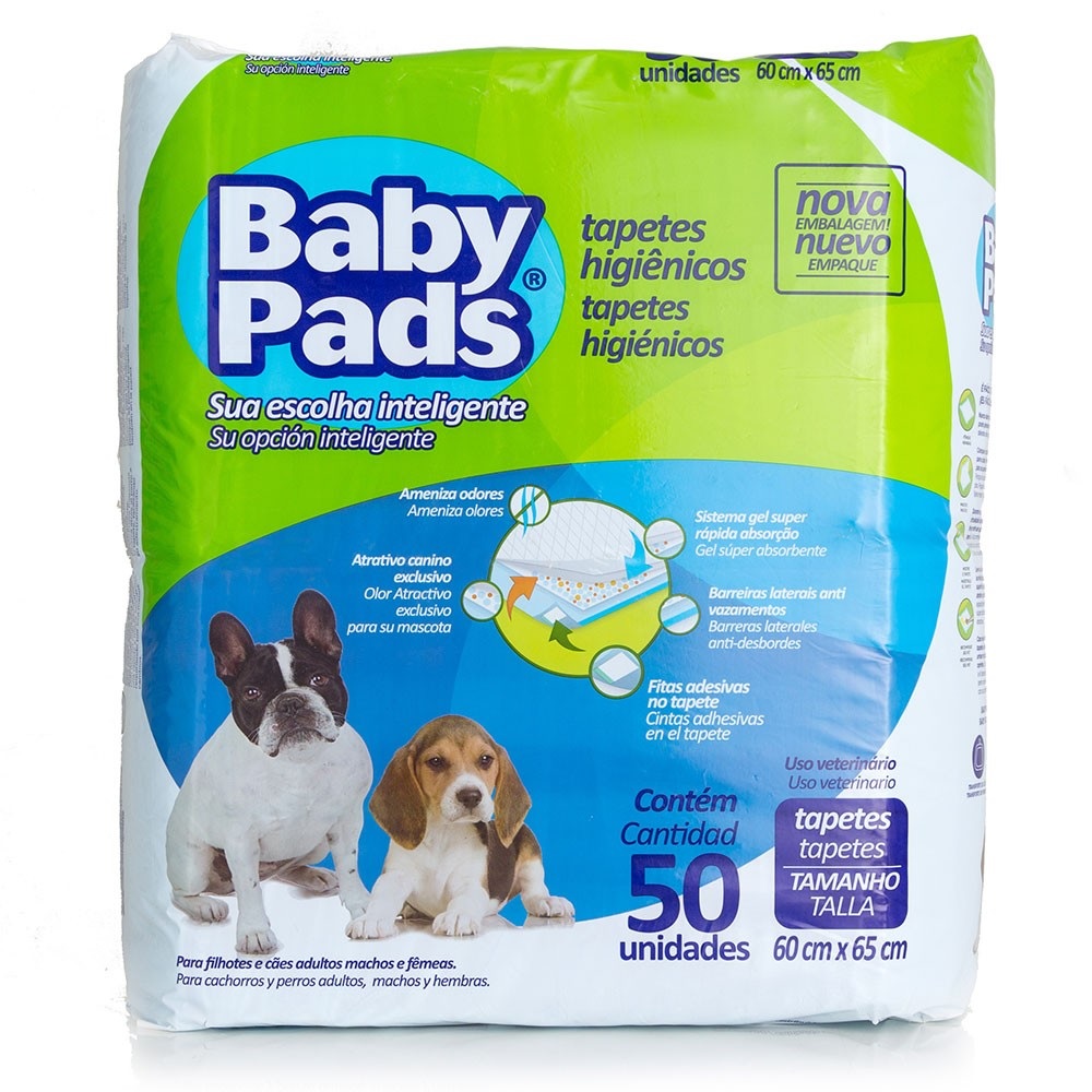 Tapete Higiênico Baby Pads 50 Unidades Tapete Higiênico Baby Pads 50 Unidades