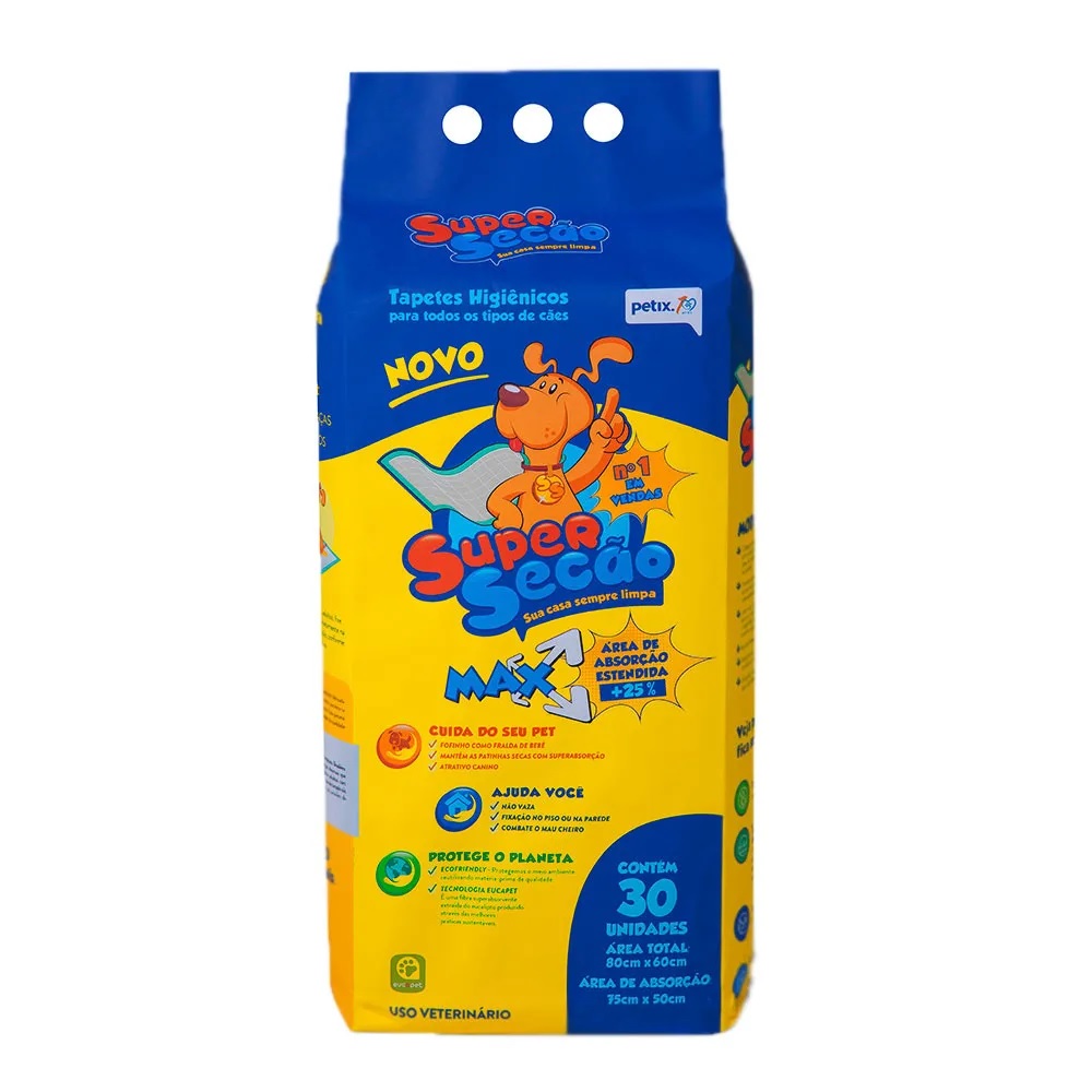 Tapete Higiênico Super Secão Max 30 Unidades Tapete Higiênico Super Secão Max 30 Unidades