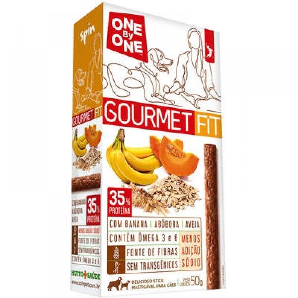 Petisco Spinpet One By One Fit Banana, Abóbora e Aveia 50g Petisco Spinpet One By One Fit Banana, Abóbora e Aveia 50g