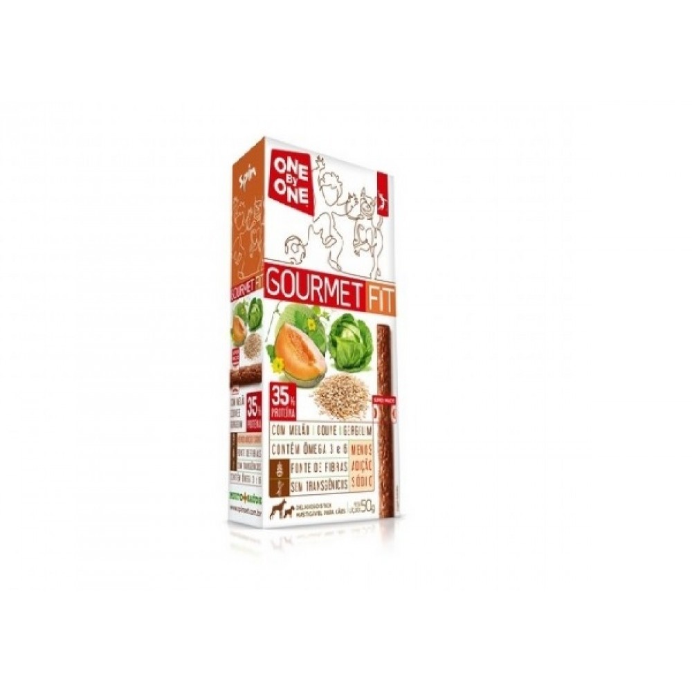 Petisco Spinpet One By One Fit Melão, Couve e Gergelim 50g Petisco Spinpet One By One Fit Melão, Couve e Gergelim 50g