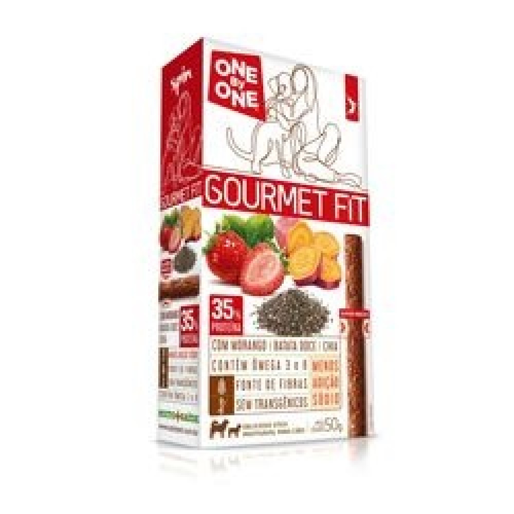 Petisco Spinpet One By One Fit Morango, Batata Doce e Chia 50g Petisco Spinpet One By One Fit Morango, Batata Doce e Chia 50g