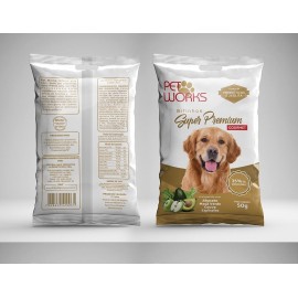 Bifinho Pet Works Super Premium Gourmet Abacate e Maçã Verde 50 g