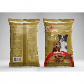 Bifinho Pet Works Raças Pequenas e Médias Filé Mignon 50 g