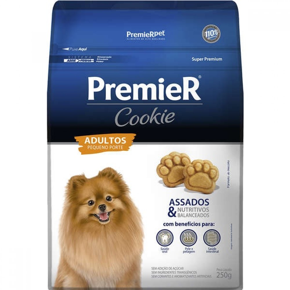 Premier Cookie Adultos Pequeno Porte 250 g Premier Cookie Adultos Pequeno Porte 250 g