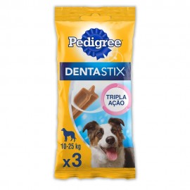 Dentastix Cuidado Oral Raças Médias 3 Unidades 77 g