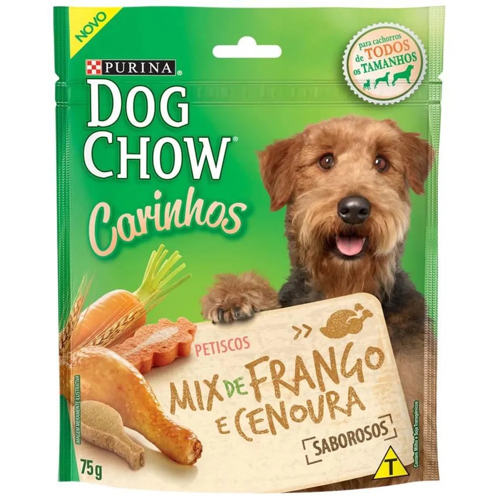 Dog Chow Carinhos Mix Frango e Cenoura 75 g Dog Chow Carinhos Mix Frango e Cenoura 75 g