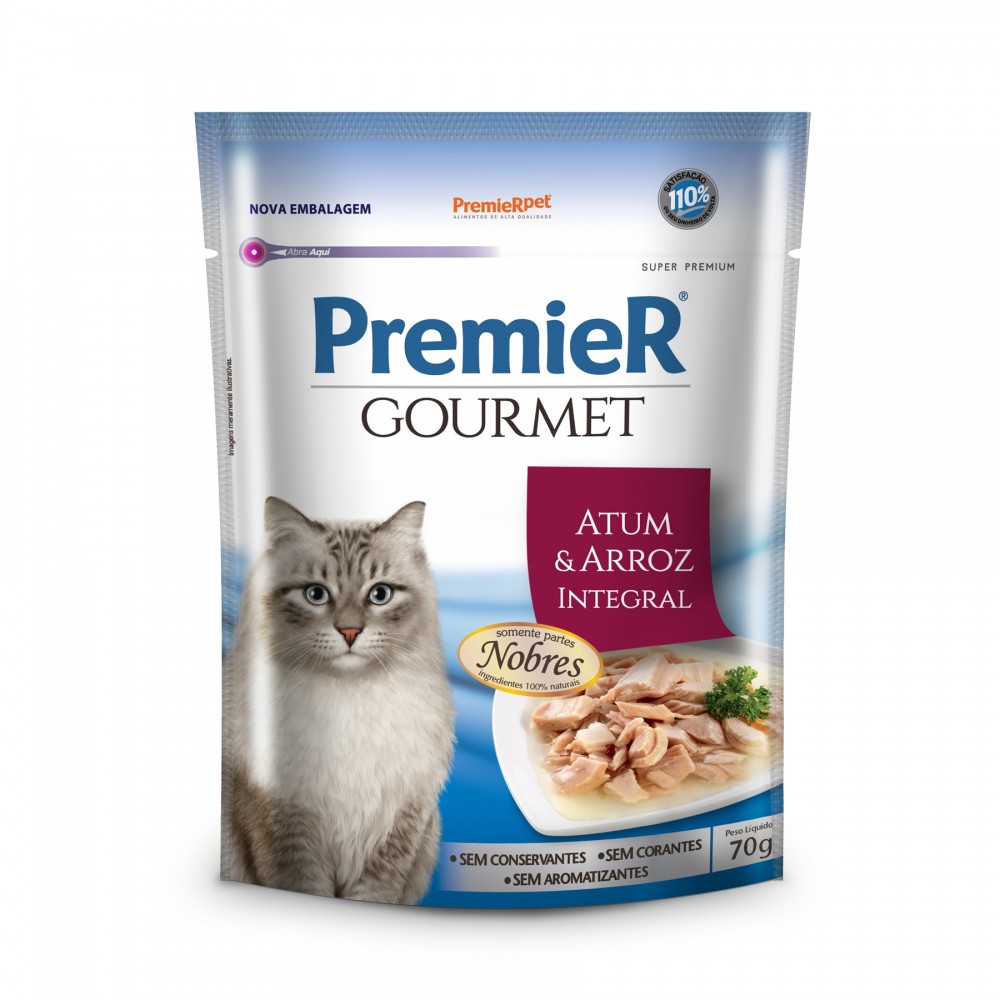 Premier Gourmet Gatos Sachê Atum 70 g Premier Gourmet Gatos Sachê Atum 70 g