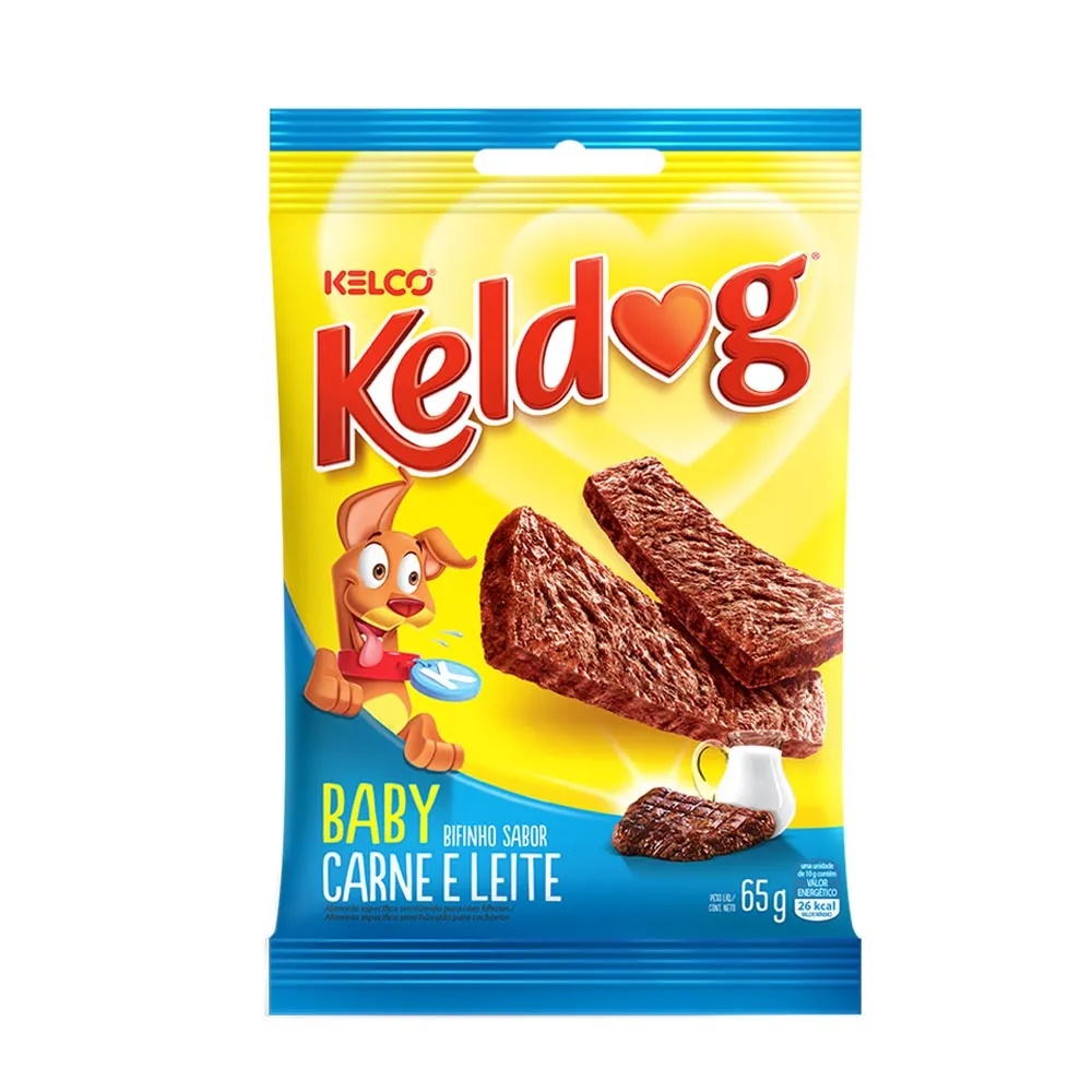 Bifinho Keldog Baby Carne e Leite 65 g Bifinho Keldog Baby Carne e Leite 65 g