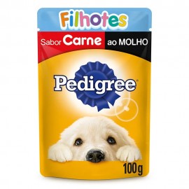 Pedigree Sachê Carne Ao Molho Filhotes 100 g