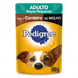 Pedigree Sachê Cordeiro Ao Molho Adulto 100 g