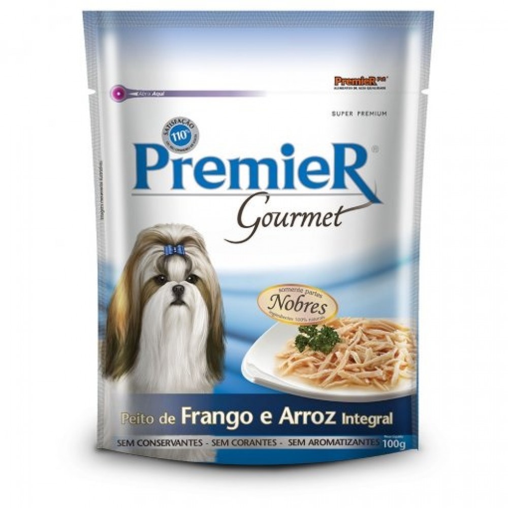 Premier Gourmet Sachê Peito de Frango 100 g Premier Gourmet Sachê Peito de Frango 100 g
