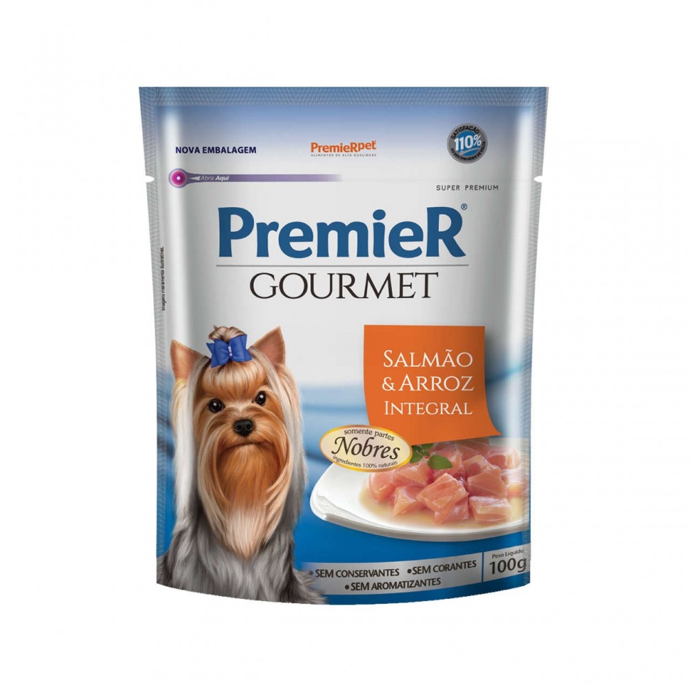 Premier Gourmet Sachê Salmão 100 g Premier Gourmet Sachê Salmão 100 g