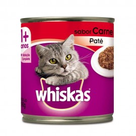 Whiskas Lata Patê de Carne Adultos 290 g