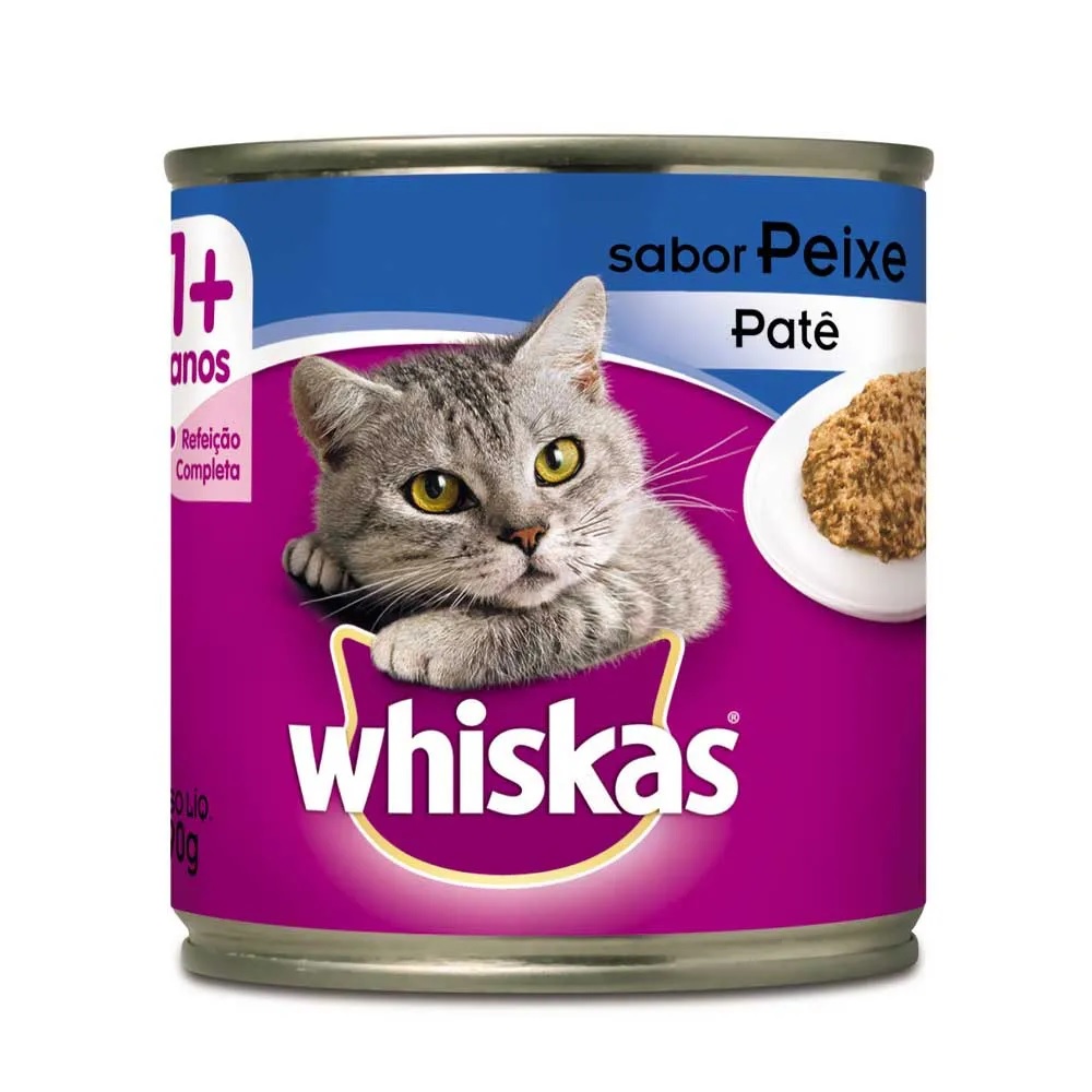 Whiskas Lata Patê de Peixe Adultos 290 g Whiskas Lata Patê de Peixe Adultos 290 g