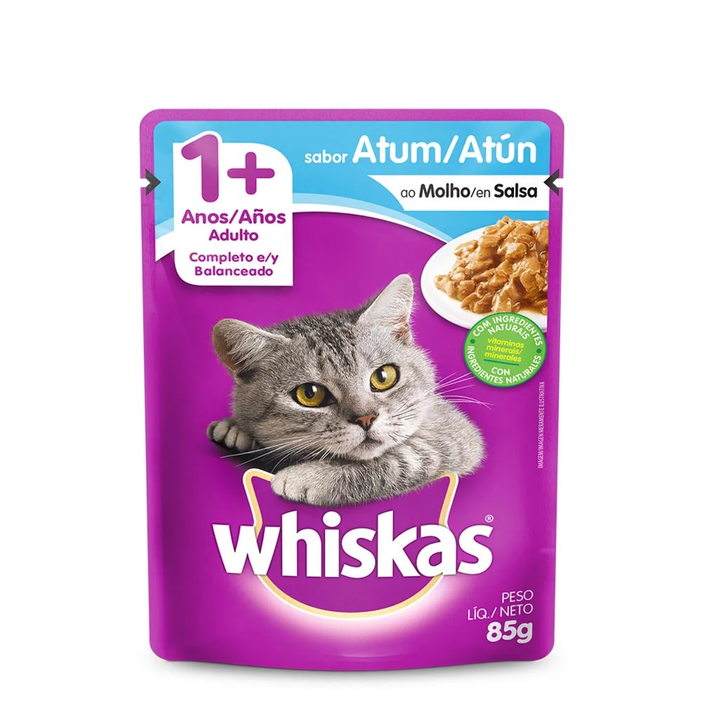 Whiskas Sachê Atum Ao Molho Adultos 85 g Whiskas Sachê Atum Ao Molho Adultos 85 g