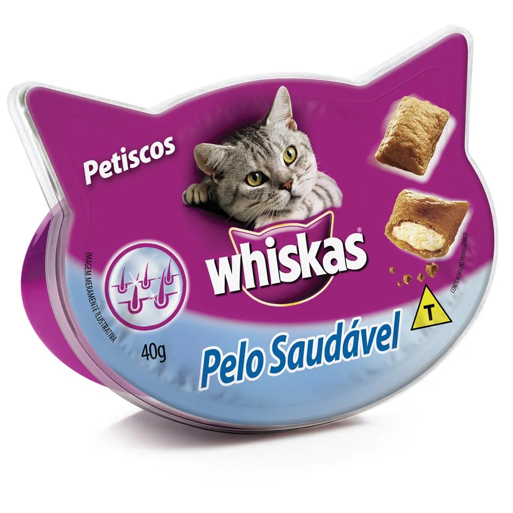 Whiskas Temptations Pelo Saudável Adultos 40 g Whiskas Temptations Pelo Saudável Adultos 40 g