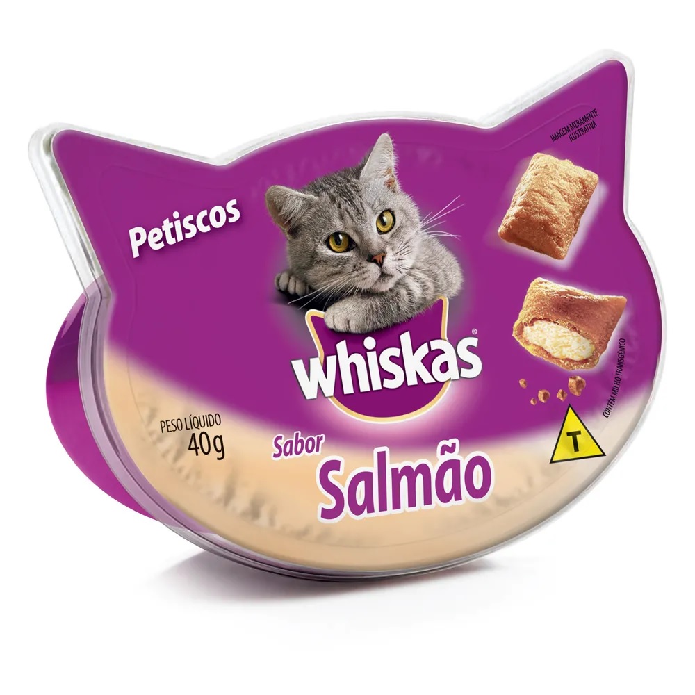 Whiskas Temptations Salmão Adultos 40 g Whiskas Temptations Salmão Adultos 40 g